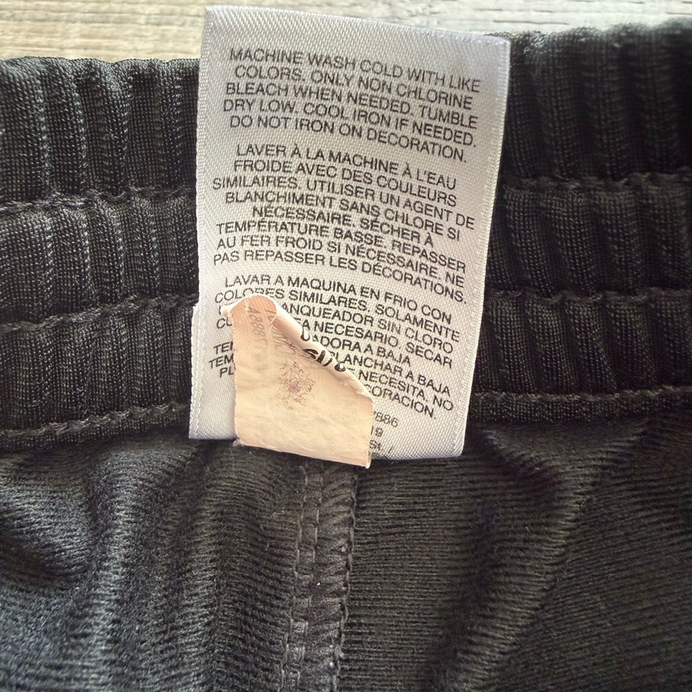 Adidas Boy’s Size M 10/12 Black Blue Joggers Athletic Pants VGUC - Picture 8 of 8